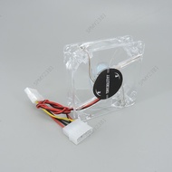 4pin 8cm 8025 Green Red Bule White Four color LED PC Computer Case Brushless Cooling Fan 80x80x25 DC