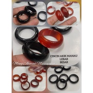 Large Manau Agate Wide Ring - Manau Agate Ring Original