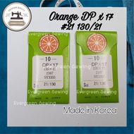 Orange / Piano DP x 17 Sewing Machine Needle/Jarum Mesin Jahit(1Pack=10pcs)Walking Foot Sewing Machi