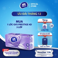 [BUY 1 LOT GVS PRESTIGE 4D GET 1 ROLL FREE] Vinda Prestige 4D 3-layer premium toilet paper (8 Rolls)