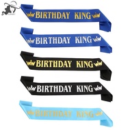 LISHU Birthday King Sash for Men Boy Happy 16th 18th 20th 30th Birthday Party Decor th