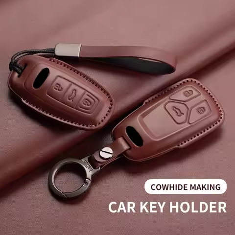 Fashion Car Key Case Cover Fob For Audi A4L A5 Q7 TT TTS A3 A4 B9 A6 A7 4K A8 E-tron Q5 Q8 C8 D5 SQ8