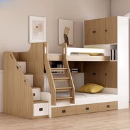 Bed Dislocation Type Bunk Bed Custom With Wardrobe Desk Small Apartment Bunk Bed Jihuahn2.Sg