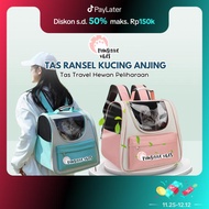 PROMO PAWSITIVE VIBES TAS RANSEL KUCING ANJING TAS TRAVEL HEWAN PELIHARAAN ANTI AIR & MUDAH DIBERSIH