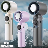 4000mAh High Speed Fan Rechargeable 199 Digital Display Adjustable Speed Mini Cooling Fan Travel Fan