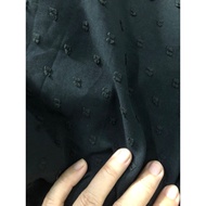 TO15 - Black canvas/linen with beads, size 1,52m x 1.95m
