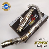 Local Stock、Spot goods┅Creed exhaust pipe for TMX 125 / TMX 155 open specs type daeng sai4 pipe aun