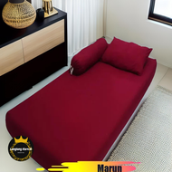 [BAYAR DITEMPAT]SEPREI POLOS EMBOS MURAH PROMO UKURAN 180X200 160x200 2BANTAL 2 GULING TINGGI 20CM S