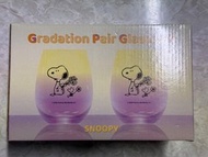 Snoopy漸變色玻璃杯