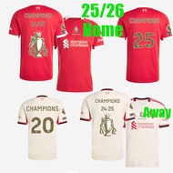The Reds Mohamed Salah Darwin Nunez 25/26 LiVerPools Home Away Soccer Jersey Becker MAC ALLISTER WIR