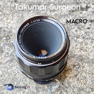 เลนส์มาโคร Super-Multi-Coated Macro-Takumar 50mm f4 Mount M42 Excellent 90-95%