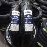 GENIO Corsa Outer Tire XT3PLATINUM Size 80/90-14 & 90/90-14 Tubeless - Dual Automatic Tire PURPOSE V