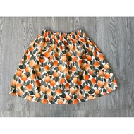 Linen skirt for women made in Vietnam and made in Korea _Size M (elastic waist 58cm, reduced to 90cm