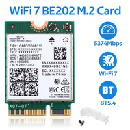 New Wifi 7 cho Intel be202 Card mạng Bluetooth 5.4 Tri ban nhạc 2.4G/5G/6GHz 5374Mbps be202ngw M.2 k