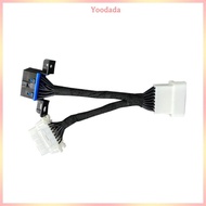 Yoo OBD2 Splitter Y Cable Male Splitter to 2 Female Extension Cable 15cm 6inch Car OBDII Splitter Ex