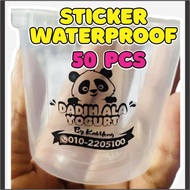 ❤️‍🔥50PCS❤️‍🔥STICKER LABEL AISKRIM WATERPROOF (TOP PRODUCT SELLING LABEL STICKER TRANSPARENT AISKRIM