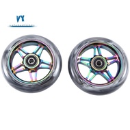 2Pcs Electric Scooter Wheel Scooter Replacement Wheels With Bearing Stunt Scooter Pu Wheels Scooter 