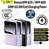 [3CCC] REMAX RPP-679 10000mAh / RPP-680 20000mAh Power Bank 20W+22.5W Fast Charging Portable Charger