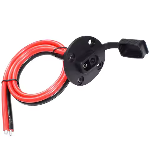 10AWG SAE Cable 2 Pin Quick Disconnect Automotive Panel Extension Cable Screw Holes for Solar Panels