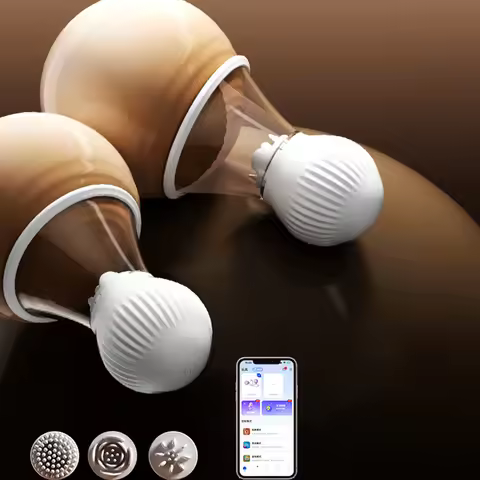APP remote control rotating breast massage vibrator nipple sucking stimulation vibrator tongue licki
