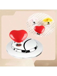 心型馬桶推桿,多彩創意馬桶水箱按鈕輔助裝置,適用於浴室
