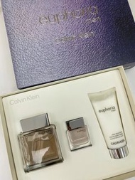 💖包順豐 CALVIN KLEIN Euphoria Eau De Toilette CK 誘惑男士淡香水3件套裝（淡香水 100ml+淡香水15ml+須後膏 100ml） samkiu