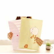 Clear bag for documents, eye-catching, cute colored files