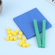 LSHUO Base Ten Blocks 130Pcs For Math Place Value Blocks Base 10 Math Manipulatives Number Concepts 