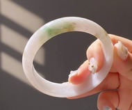 春帶彩翡翠手鐲 | 14圍 | 天然緬甸玉A貨翡翠 | 送禮