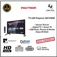 READY! POLYTRON LED TV 32CV1869 DIGITAL + SMART TV LED 32 INCH