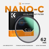 KNF Concept 62mm Lens Filter Nano-C Black Mist 1/2 Filter K&F Concept