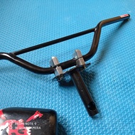 satu paket terlaris adaptor honda plus stang stir setang trail hitam bisa untuk semua motor bebek da