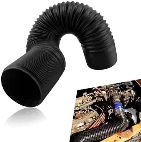Flygun 63mm Universal Car Air Intake Hose Flexible Cold Feed Pipe