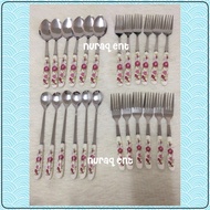 Set sudu porcelain vantage / flower spoon set