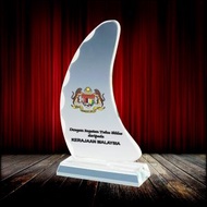 OCC 032 AWARD CRYSTAL PLAQUE