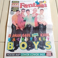 Tabloid FANTASI No.217 Jan 1998 BACKSTREET BOYS + POSTER MAP 911