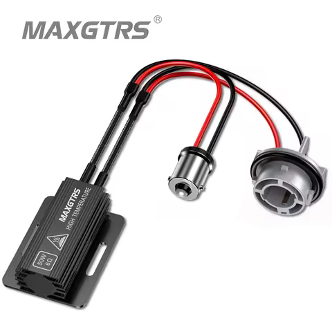 2x MAXGTRS Load Resistor Car LED Decoder Canbus For P21W BA15S PY21W BAU15S 1156 1157 BAY15D P21/5W 