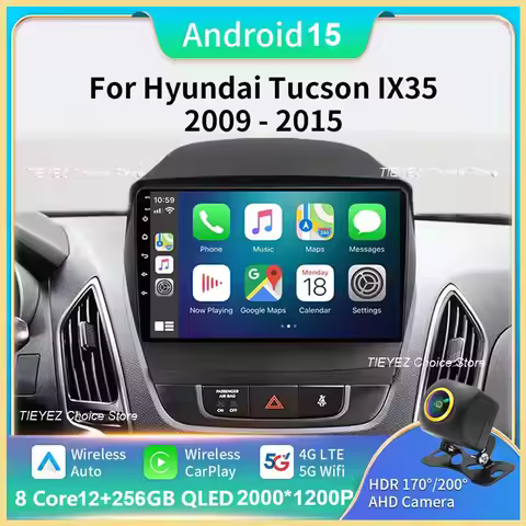 Android 15 For Hyundai Tucson 2 LM IX35 2009 -2015 2K QLED Android Car Radio Multimedia Video Player