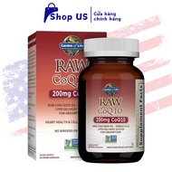 Garden of Life CoQ10 200mg Raw Vegan Cardiovascular Support 60 tablets