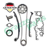 (10pc) Münster Timing Chain Kit Set 13506-75010 Toyota Hilux RZN148 RZN168 RZN173 RZN193 1997-2005 2