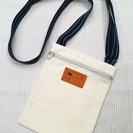 無印帆布斜背袋包(印刷 蝶谷巴特 素材)SDL01