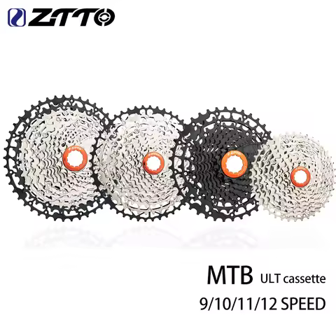 ZTTO MTB Road 9/10/11/12Speed Ultralight cassette Steel 9s 10s 11s 12s 11-40/42/46/48/50/52T HG Cass