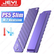 JEYI ฮีทซิงค์ PS5 SSD บาง M.2 SSD คูลเลอร์และฝาครอบ2 In 1สำหรับสล็อตขยาย PlayStation 5 Slim NVMe ระบายความร้อนและกันฝุ่น