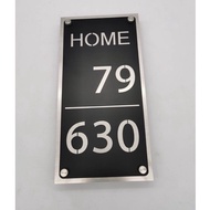 Stainless Steel Number Plate Modern House Loft Sign