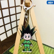 จี้ PERSLIGH Kurapika Zoldyck สองด้าน Killua HUNTER X พวงกุญแจพวงกุญแจล่าสัตว์