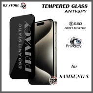 LAYAR TG PRIVACY FULL glass anti spy anti static SAMSUNG S10 S20 S22 S23 S24 FE LITE PLUS NOTE 10 20