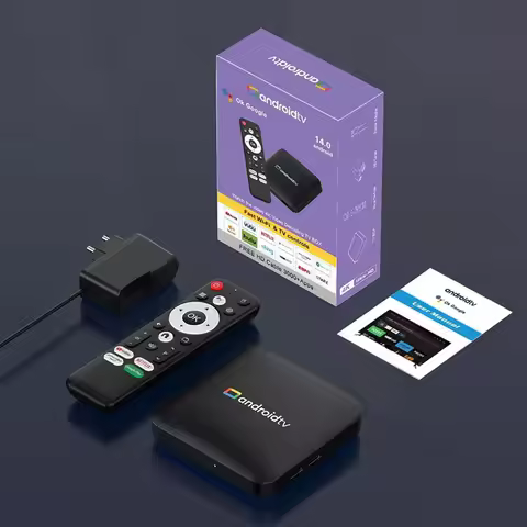 TV Box H96 MAX S905L3 Android 14.0 BT Remote Control 4K Quad Core Media Player Home Smart Set Top TV