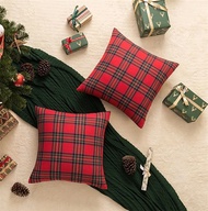 45X45cm Classic Scotch Plaids Red Throw Pillow Sham, Chrismas Cushion,Decorative Sofa Pillow Case,Sofa Couch Cushion Cover