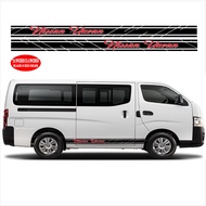 x2 NV350 Urvan Nissan Urvan Body Decals Sticker Cut Out Vinyl Sticker (for Left & Right)