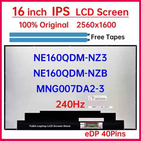 16" 240Hz LCD Screen NE160QDM-NZ3 NE160QDM-NZB MNG007DA2-3 For Lenovo Legion Pro 7 16IRX8H Pro 7 16I